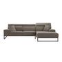 Georgia Sofa Récamiere Rechts Taupe 1