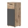 Schrank Holz Braun Grau 0