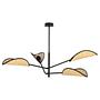 Ceiling light Vene 4-light steel black 4