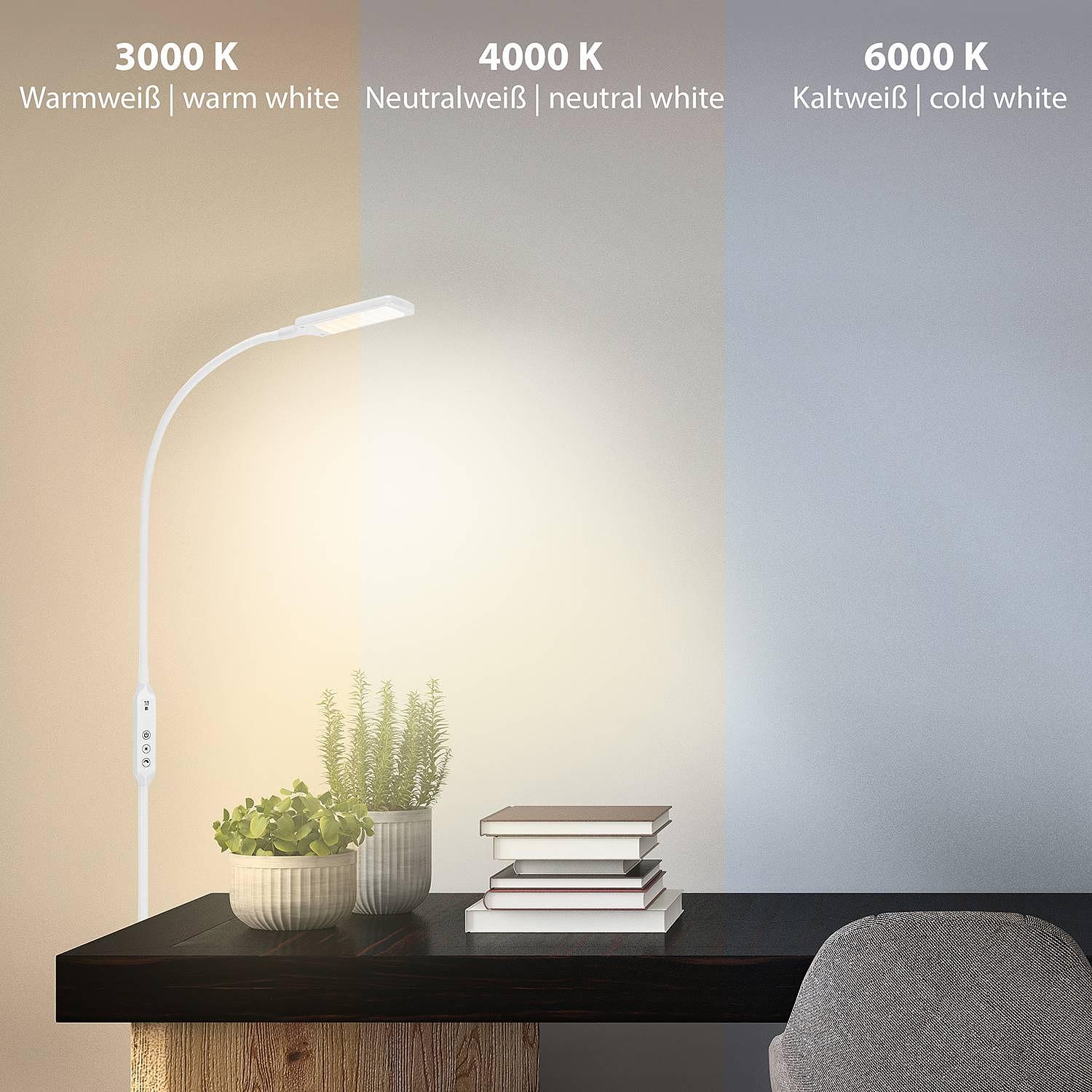 LED-Stehleuchte Office Remote Stahl 4