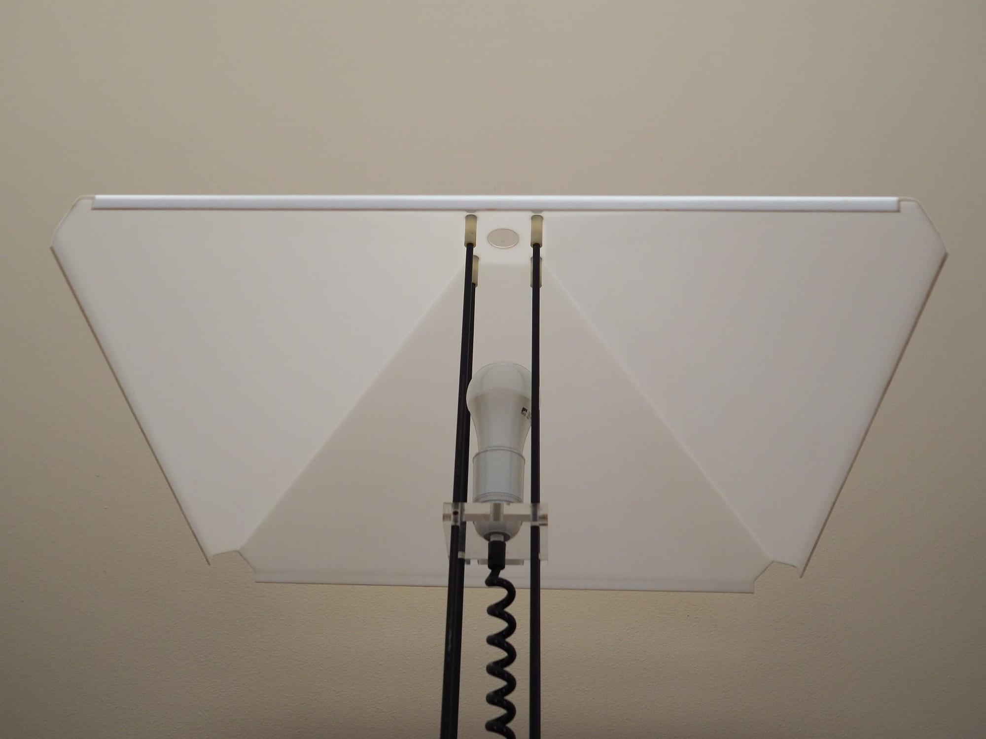 Tischlampe Kunststoff Metall Weiß 1970er Jahre 10