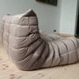 Togo Sofa 2-Sitzer Samt Warmgrau 6