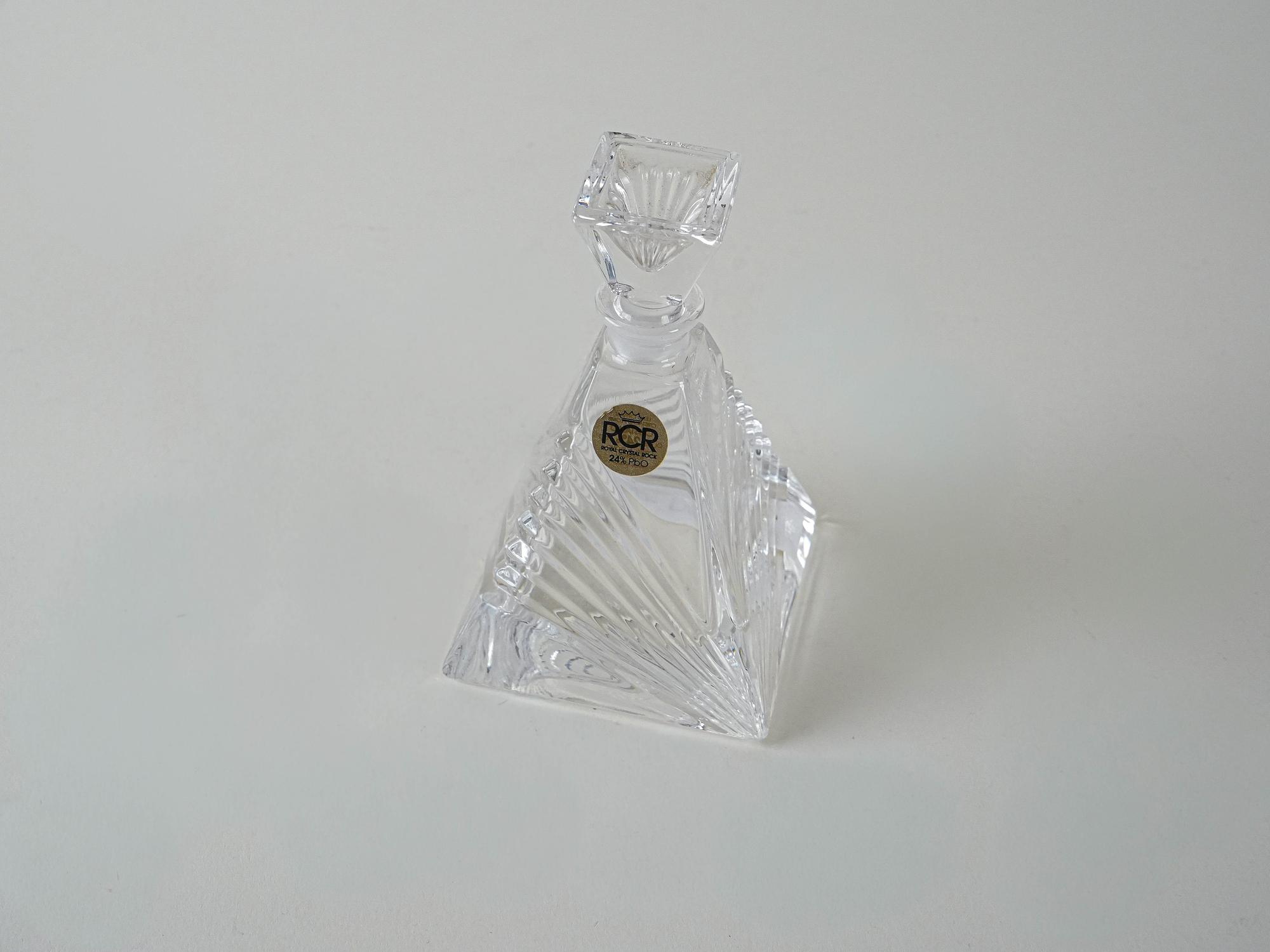 Glaskaraffe Transparent 1970er Jahre 5