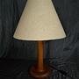 Vintage Teakholz Tischlampe Dyrlund Dänemark 4