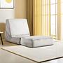 Origami Sessel Chaiselongue Umwandelbar Cream 1