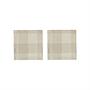 2x Schach Baumwolleserviette Creme 0