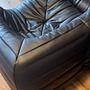 2x Togo Ecksofa Leder Braun 2