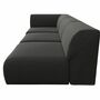 Pyllow Sofa 3-Sitzer Feingewebe Anthrazit 2