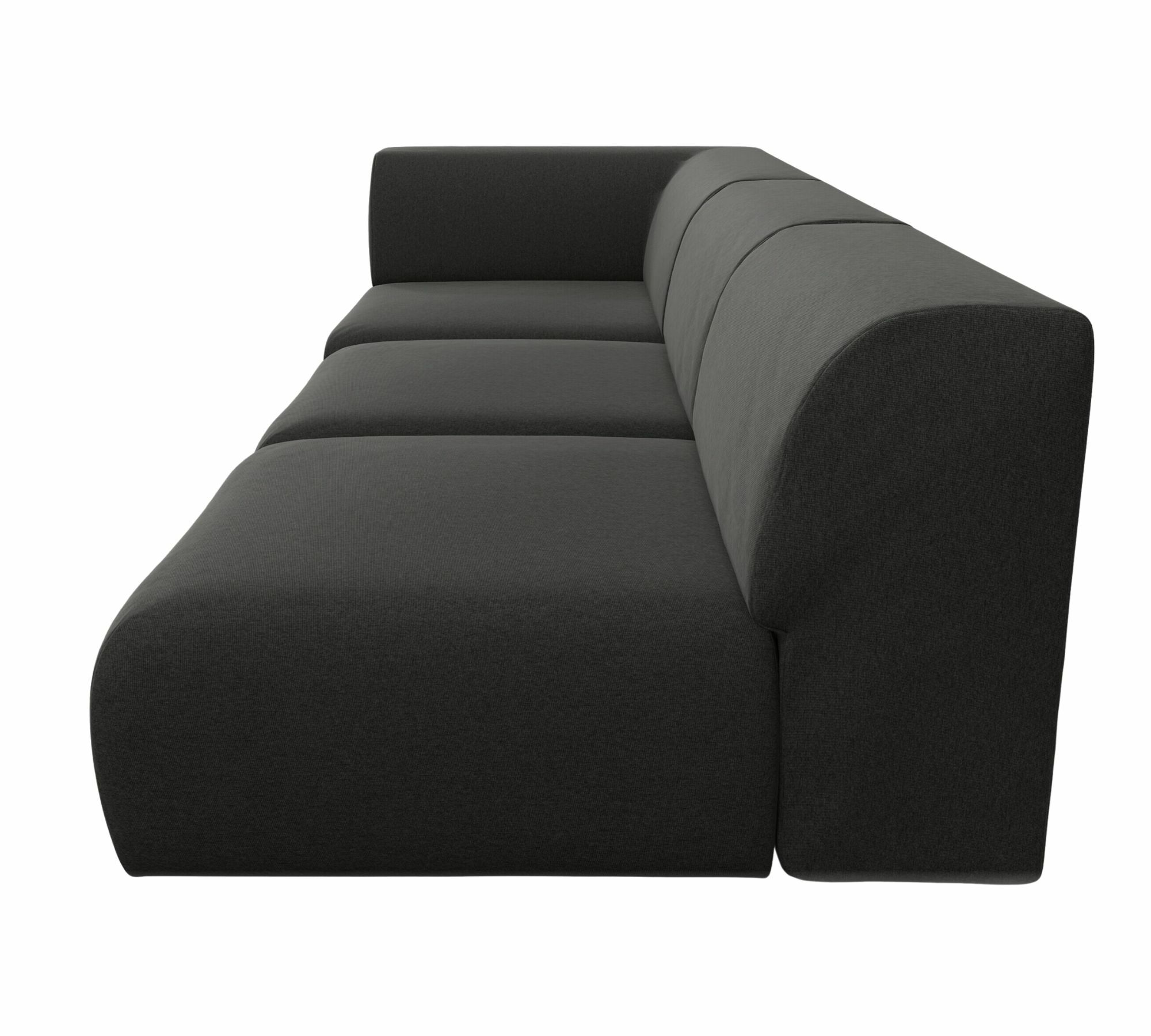 Pyllow Sofa 3-Sitzer Feingewebe Anthrazit 2