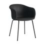 Elefy JH29 Armchair Leather Steel Black 0