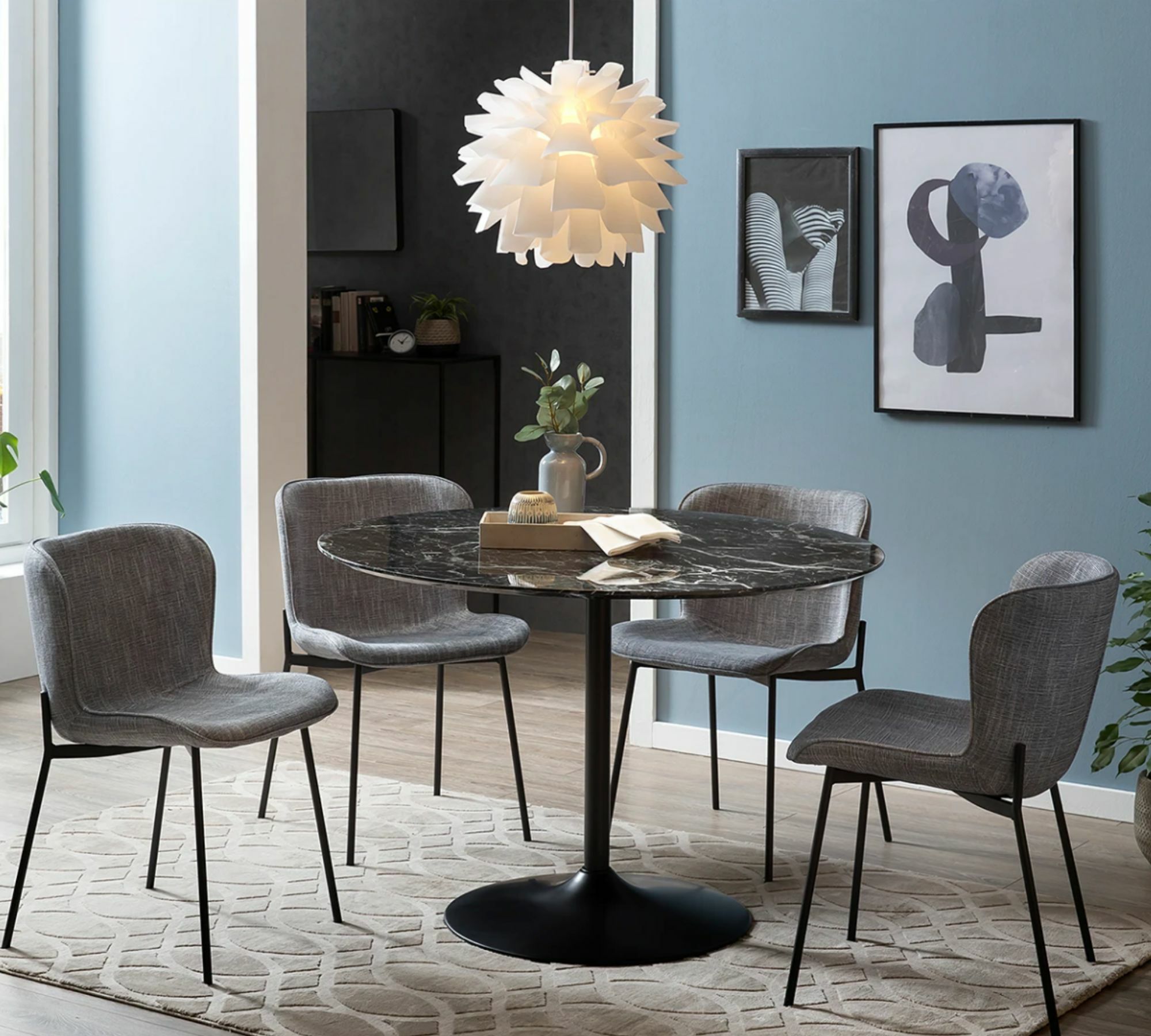 Pendant lamp 1-light Plastic Stainless Steel 2