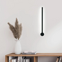 2x Minimalistische LED Wandleuchte PERSEIS Small Schwarz 0