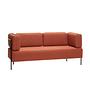 Block Sofa 2-Seater Red-brown 1
