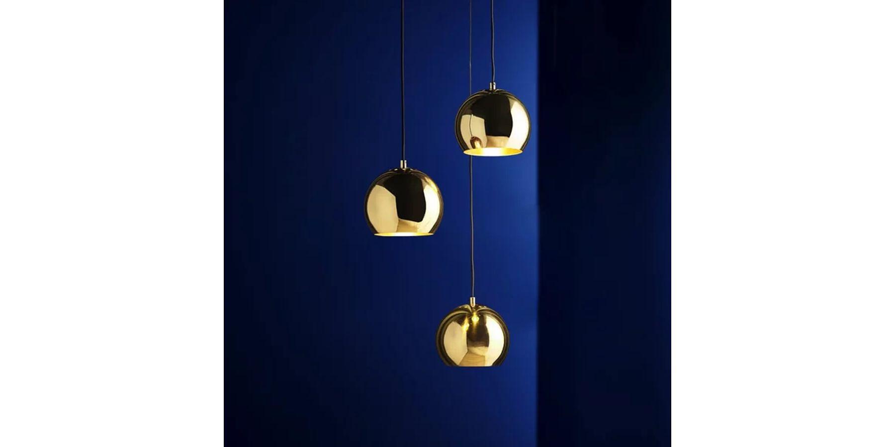 Ball Pendelleuchte Ø12 Messing 0