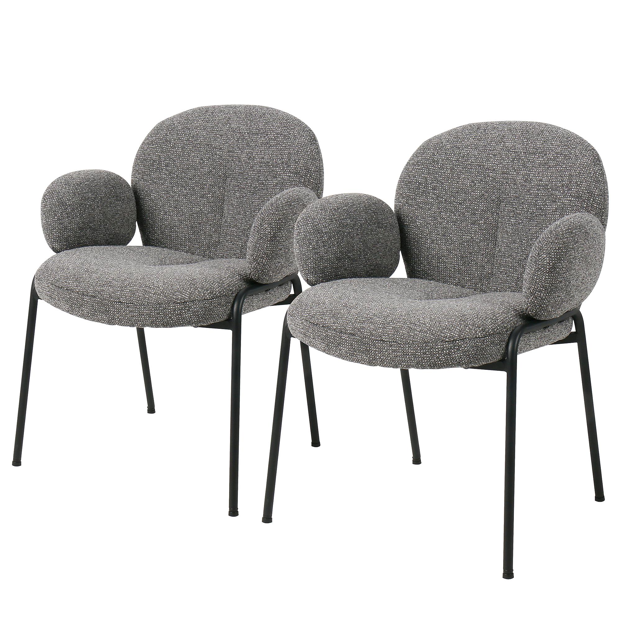 2x Armlehnenstuhl Telan Grau 0