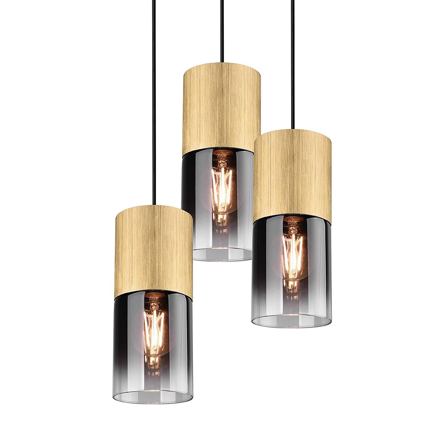 Pendelleuchte Robin Typ B Rauchglas Stahl 3