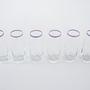 Glasses Set of 6 Transparent 1970s 4