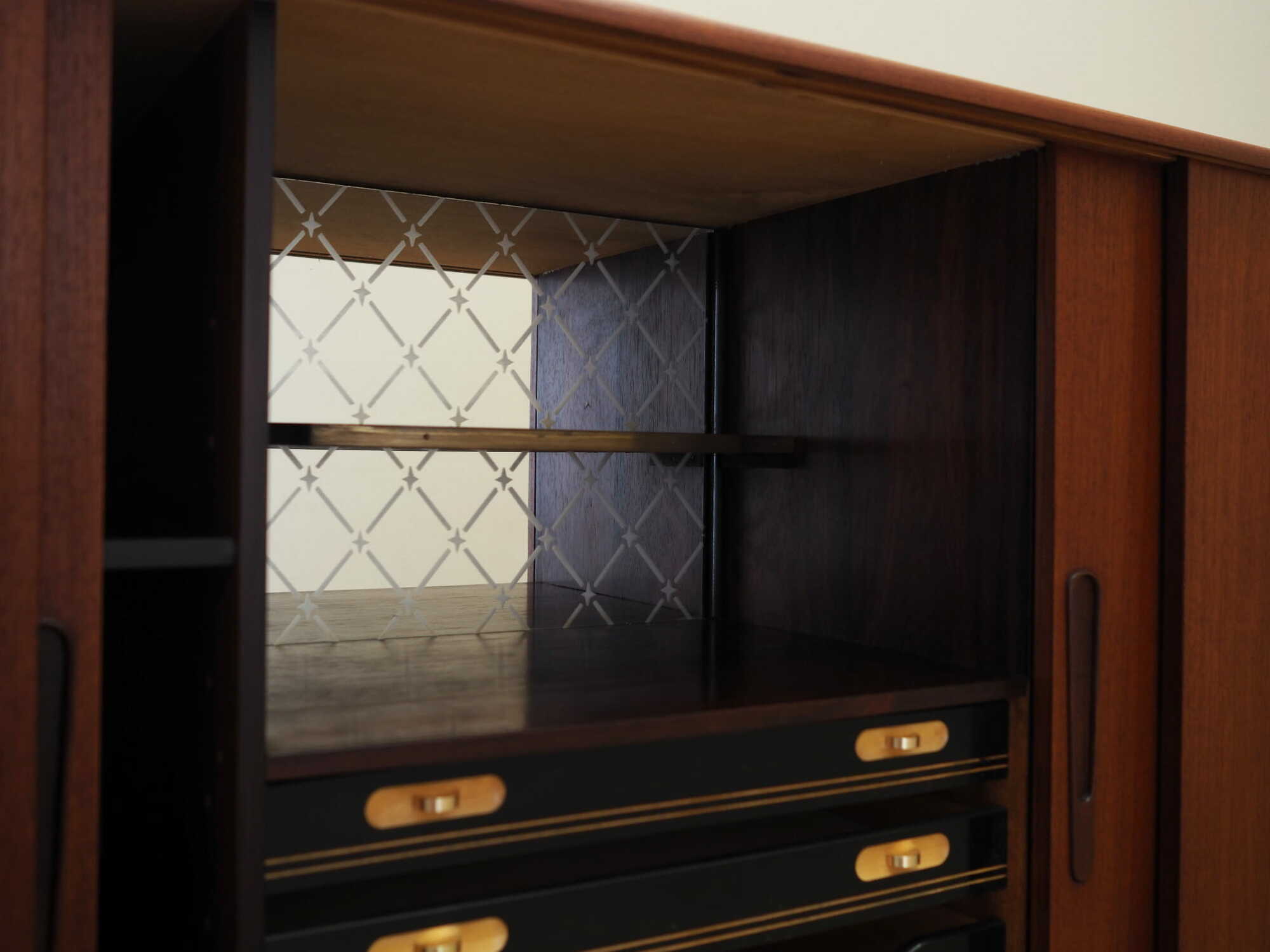 Vintage sideboard teak brown 1960s 9