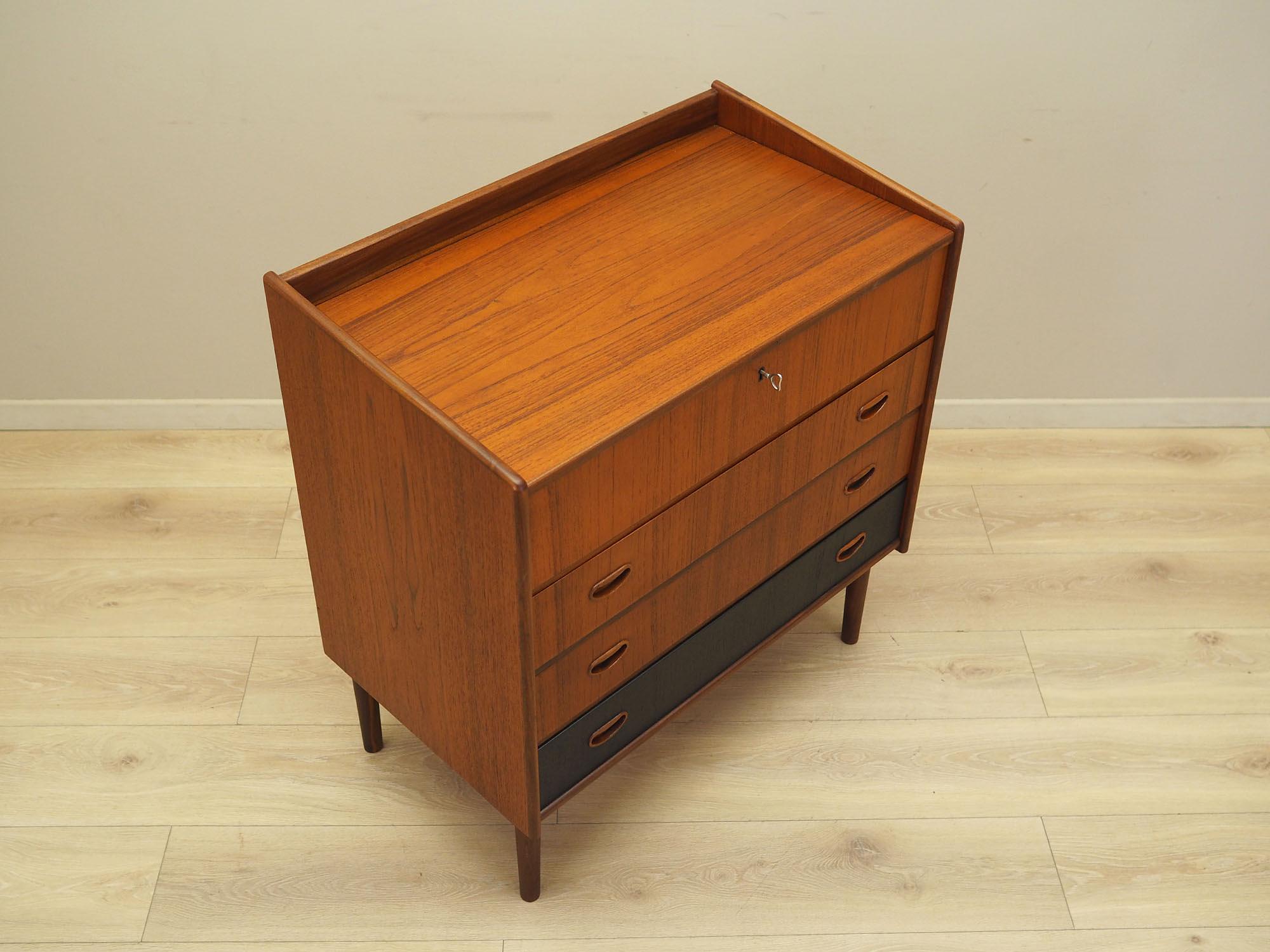 Chest of drawers Teak wood 1970s 7