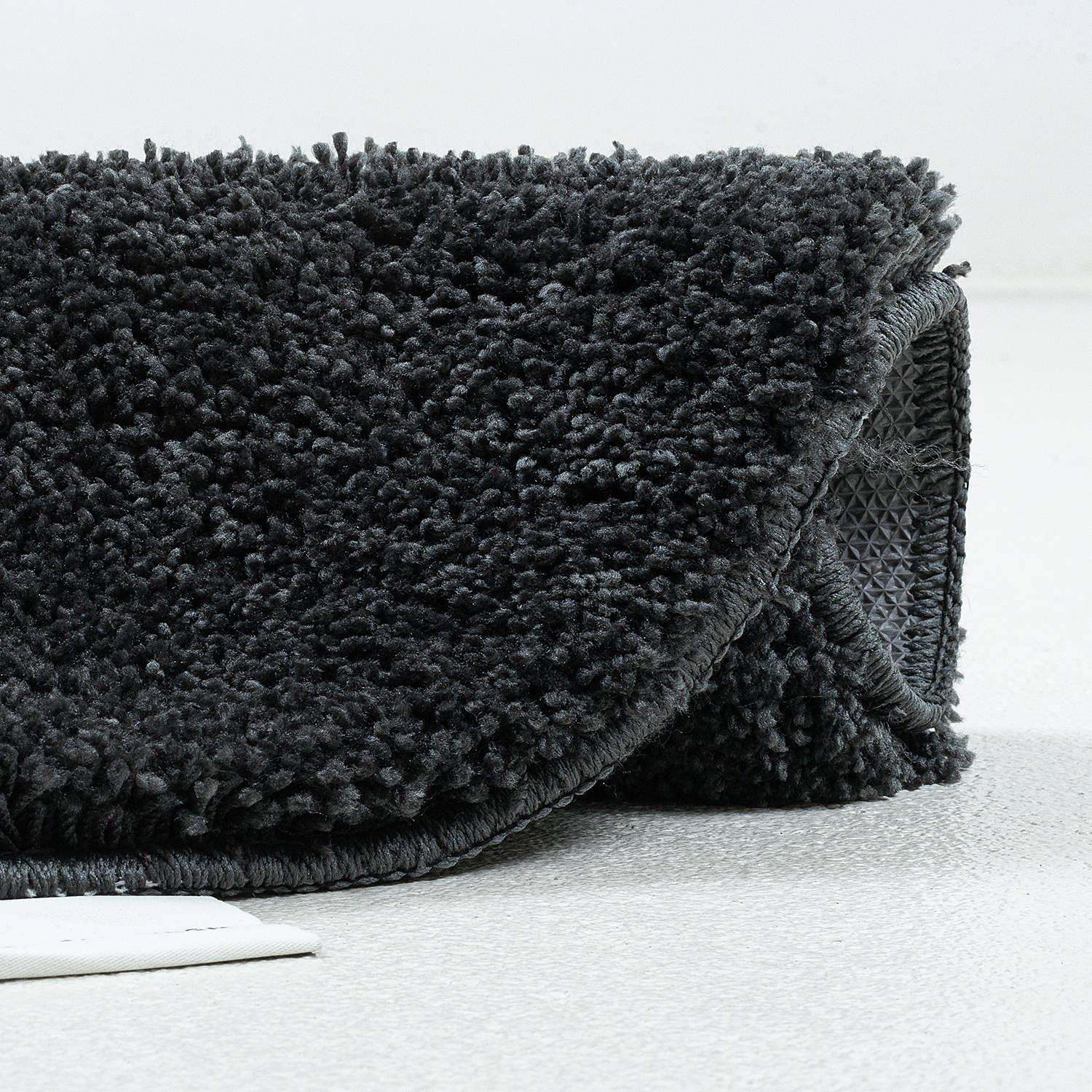 Cozy Bath Uni Badvorleger Anthrazit Ø 60cm 3