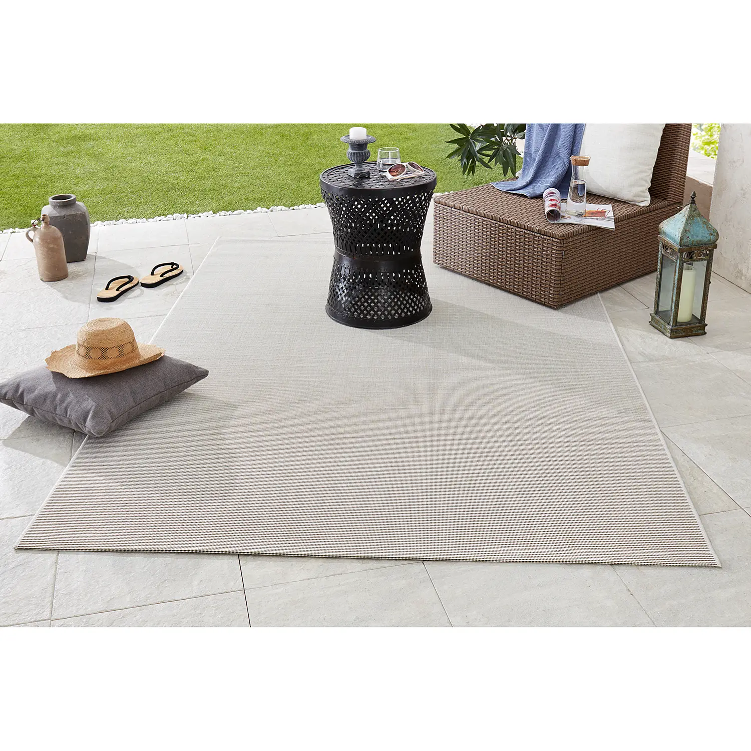 In-/Outdoor rug Match synthetic fiber Cream 80 x 150 cm 0