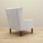 Vintage armchair textile wood grey 1960s 6