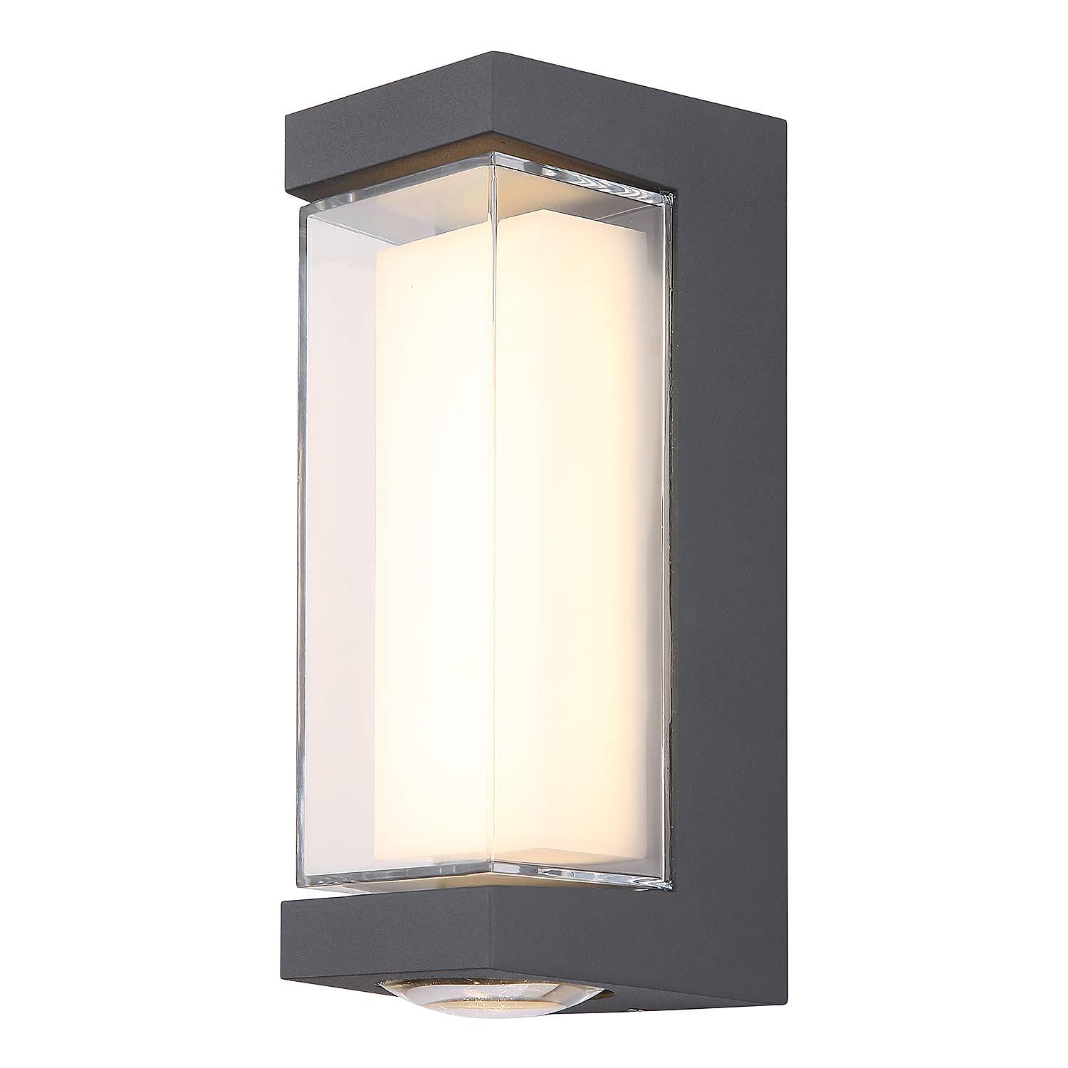 LED-Wandleuchte Plixon Typ B Grau 1