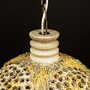Vintage Pendant Lamp Ceramic Yellow 1960s 4