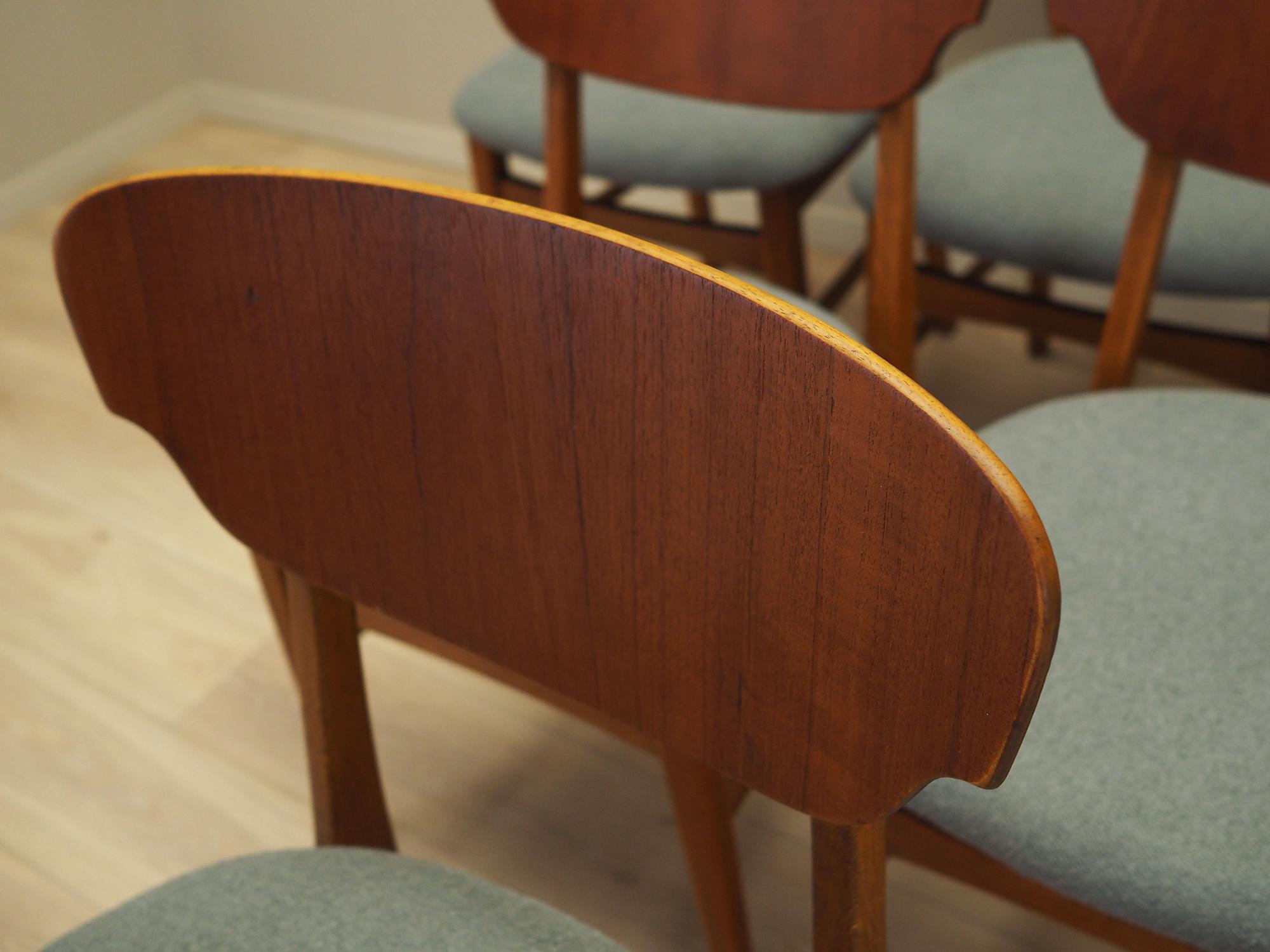 6x Dining chair teak 1970s 7