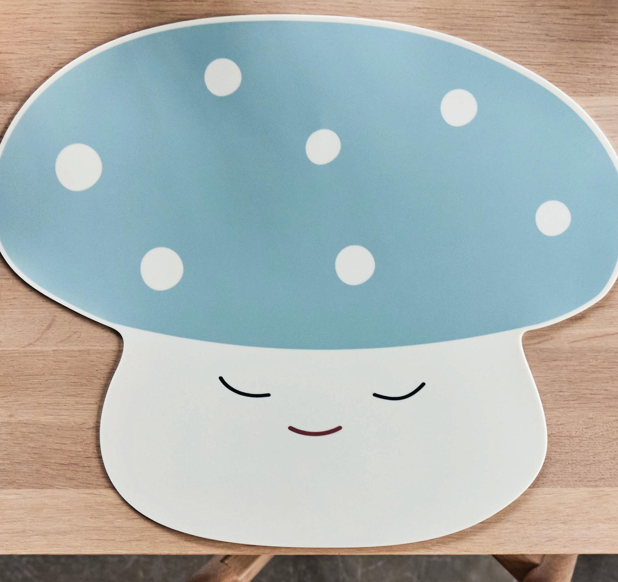 Pilz Tischmatte Silikon Grün 1