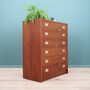 Vintage chest of drawers cherry wood brown 1970s 3