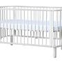 Baby-Bettchen Holz Weiß 0