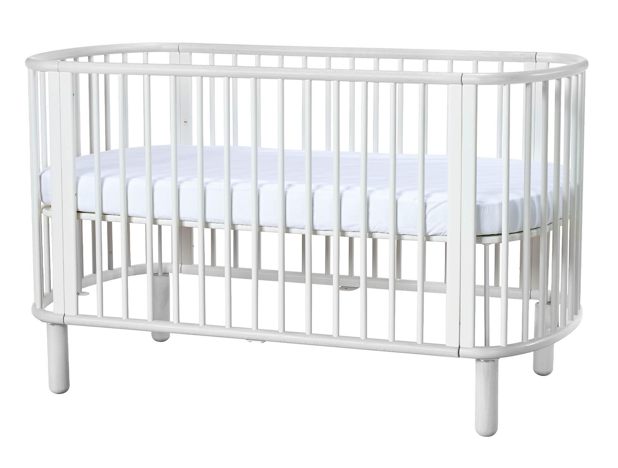 Baby-Bettchen Holz Weiß 0