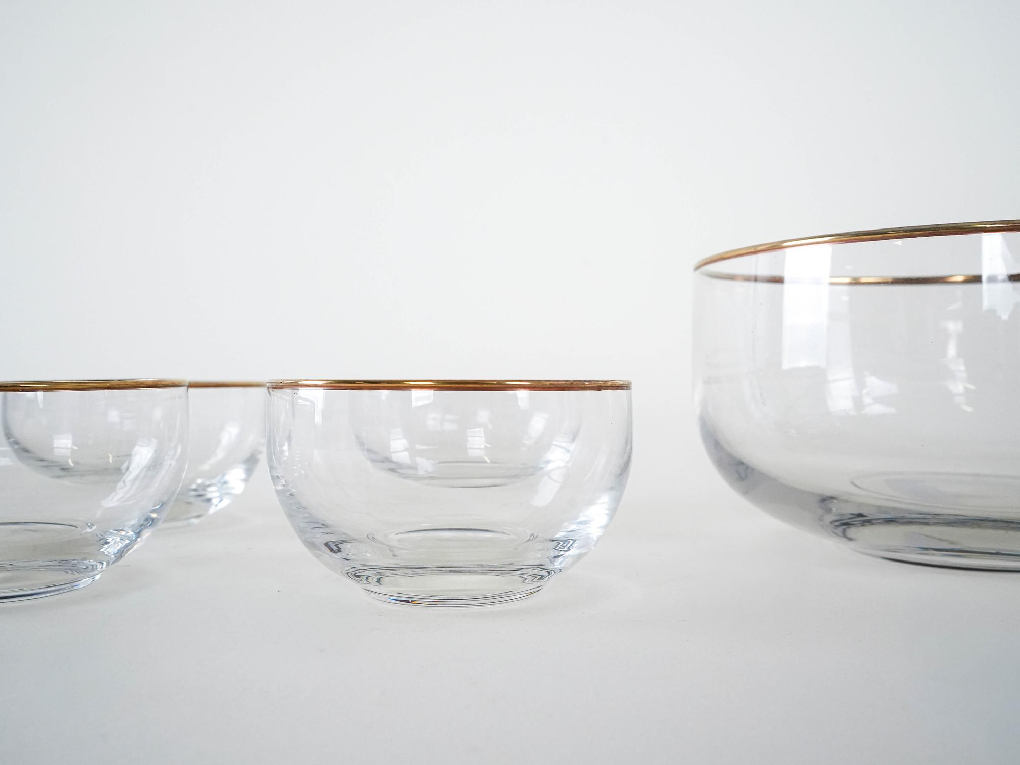 Glasservier-Set 1970er Jahre 5