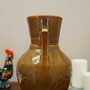 Vintage Vase Ceramic Brown 1960s 5