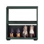 Shoe rack wood dark green 0