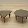 2-piece stool set brown 1990s 2