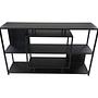 Regal Mangoholz Metall Schwarz 1