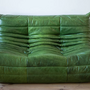 Togo Lounge Set 3-pc. Pull-Up Leather Green 4