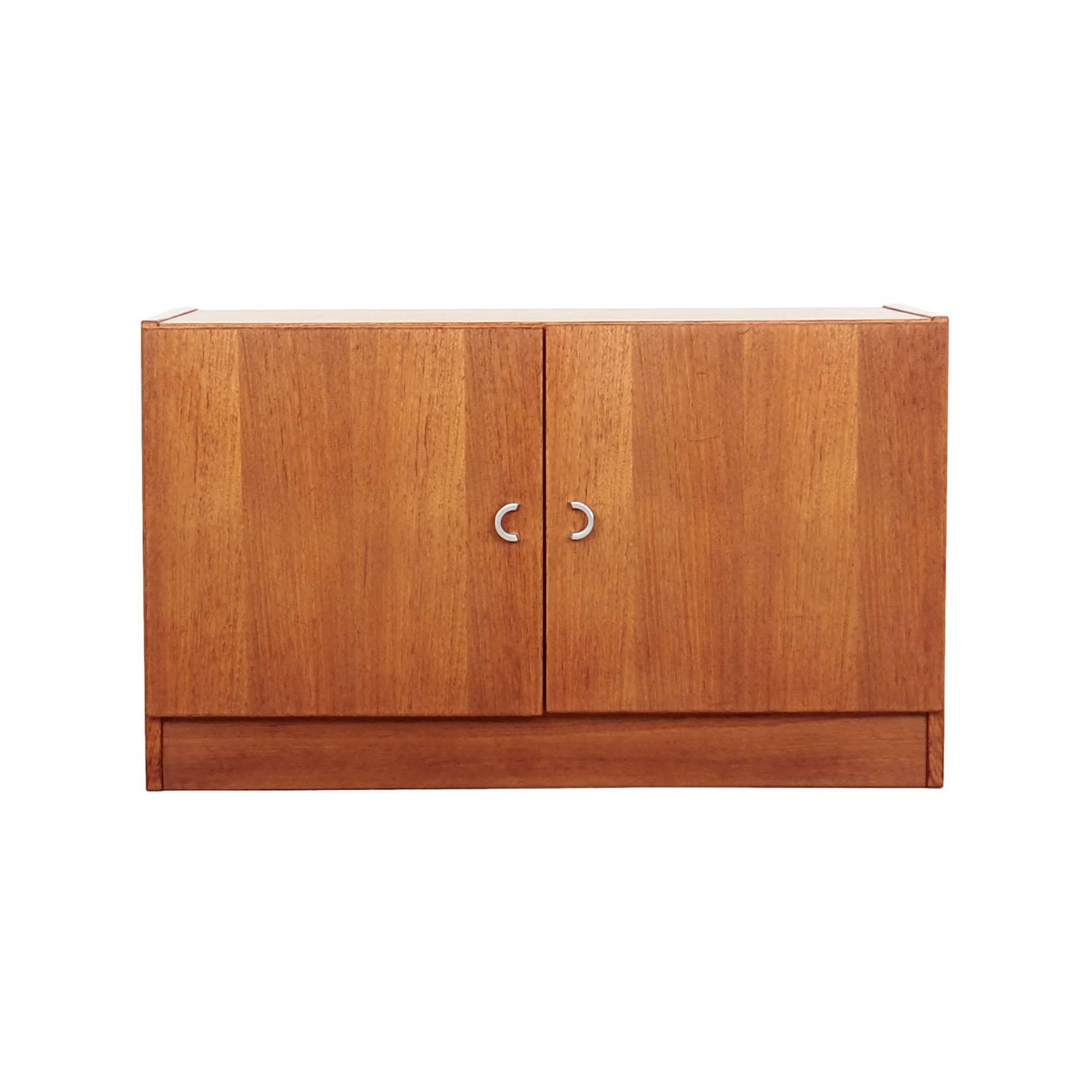 Vintage Schrank Teakholz Braun 1970er Jahre 0