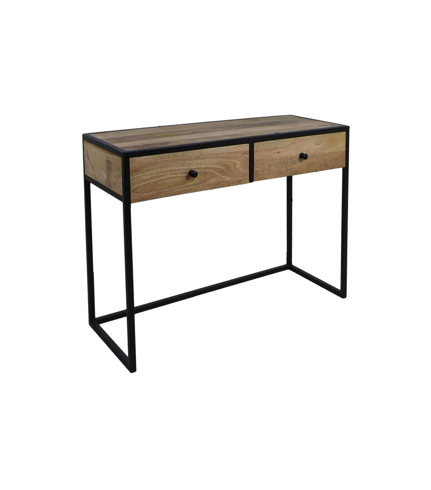 Konsolentisch Mangoholz Metall 2