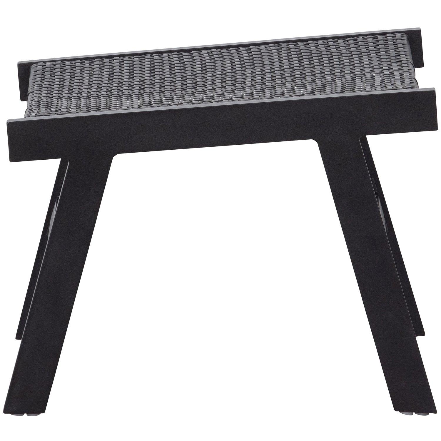 Puk Garten Hocker Aluminium Schwarz 3