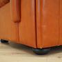 Sessel Leder Orange 1970er Jahre 14