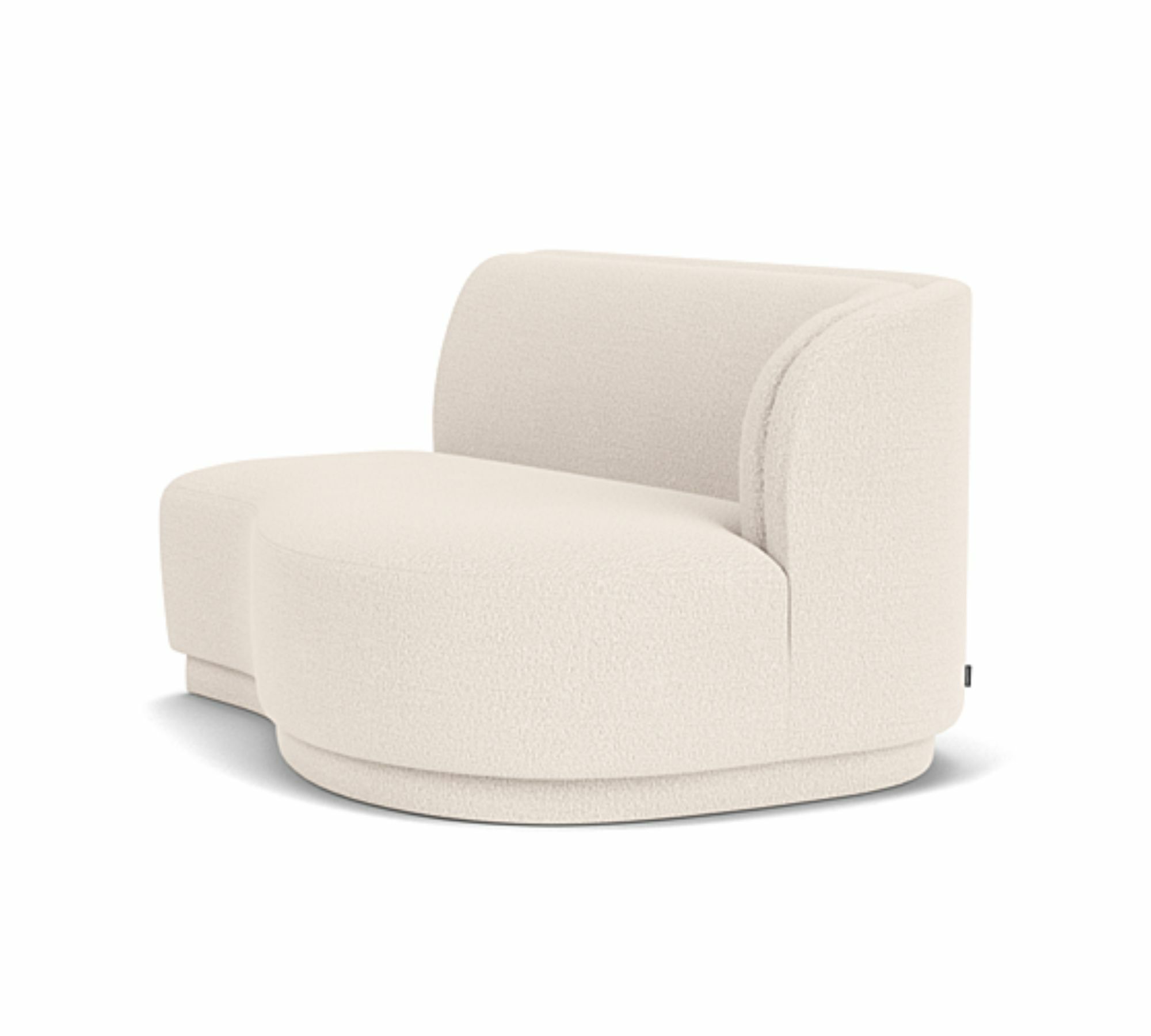 Nora 2-Sitzer Chaise Modul Links Maya Cream 1