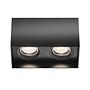 Flat Ceiling light Aluminium Black 0