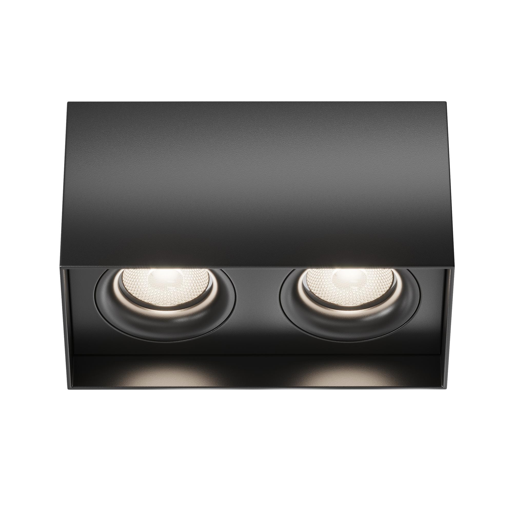 Flat Ceiling light Aluminium Black 0
