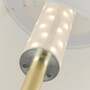 LED Stehleuchte Webstoff Messing 3