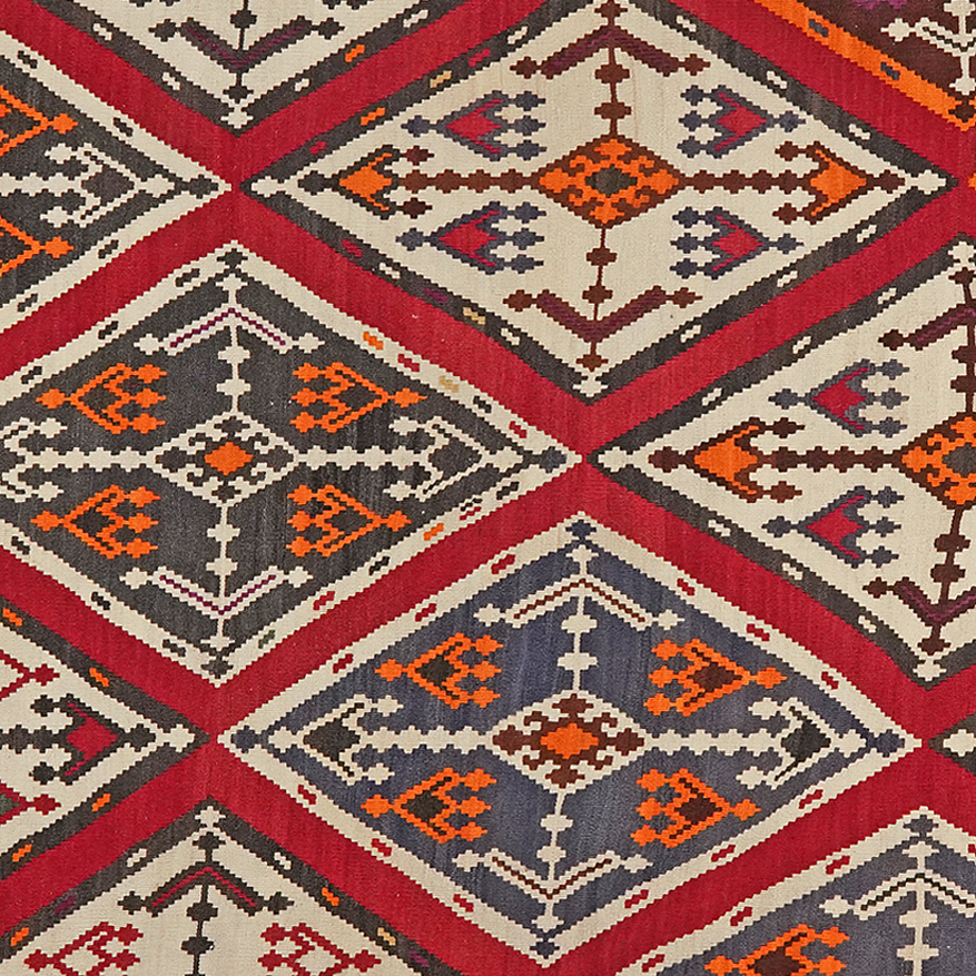 Kilim Gashgai Teppich Mehrfarbig 2