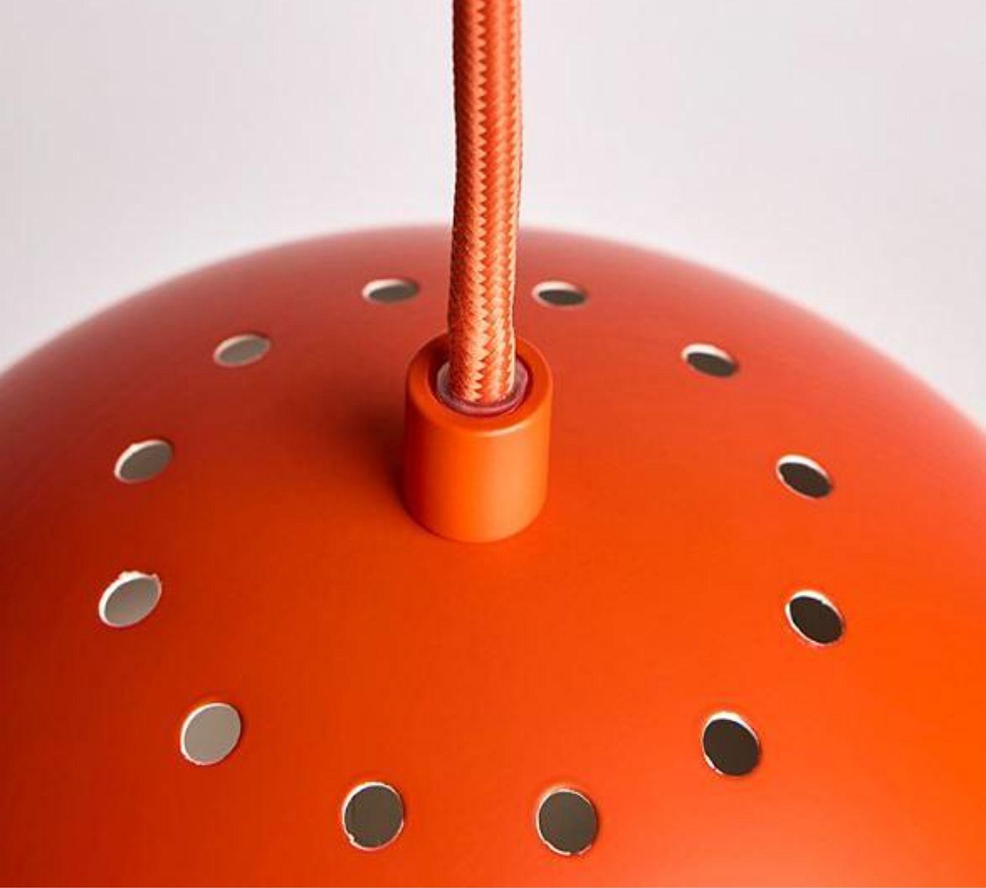 Ball Pendelleuchte Pfirsich/Orange Ø18cm 2