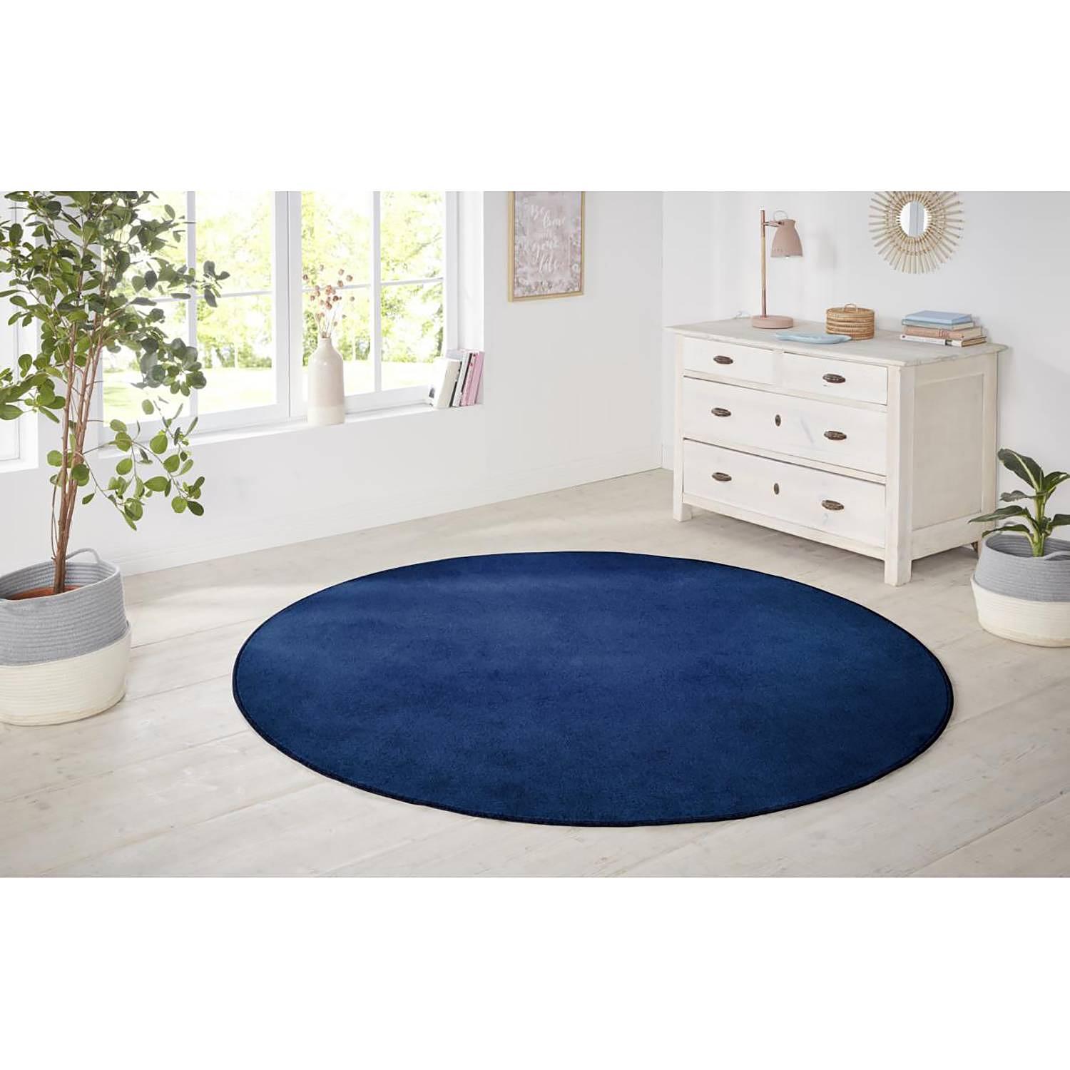 Teppich Nasty II Dunkelblau Ø 200cm 2